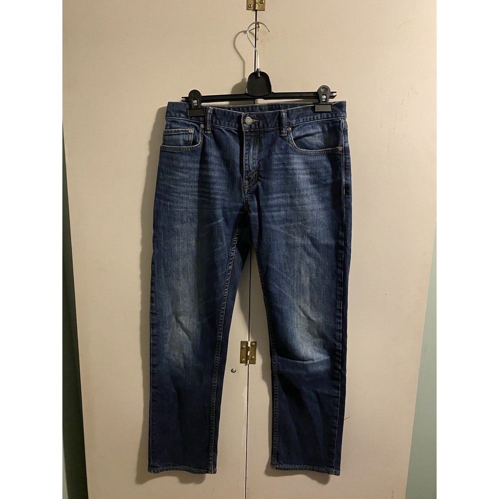 Banana Republic Straight Fit Men's Blue Jeans Size 32x32 Classic Denim